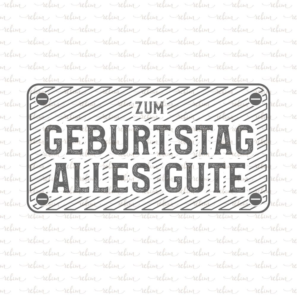 Stempel Zum Geburtstag alles Gute