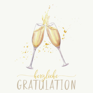 Grusskarte Herzliche Gratulation