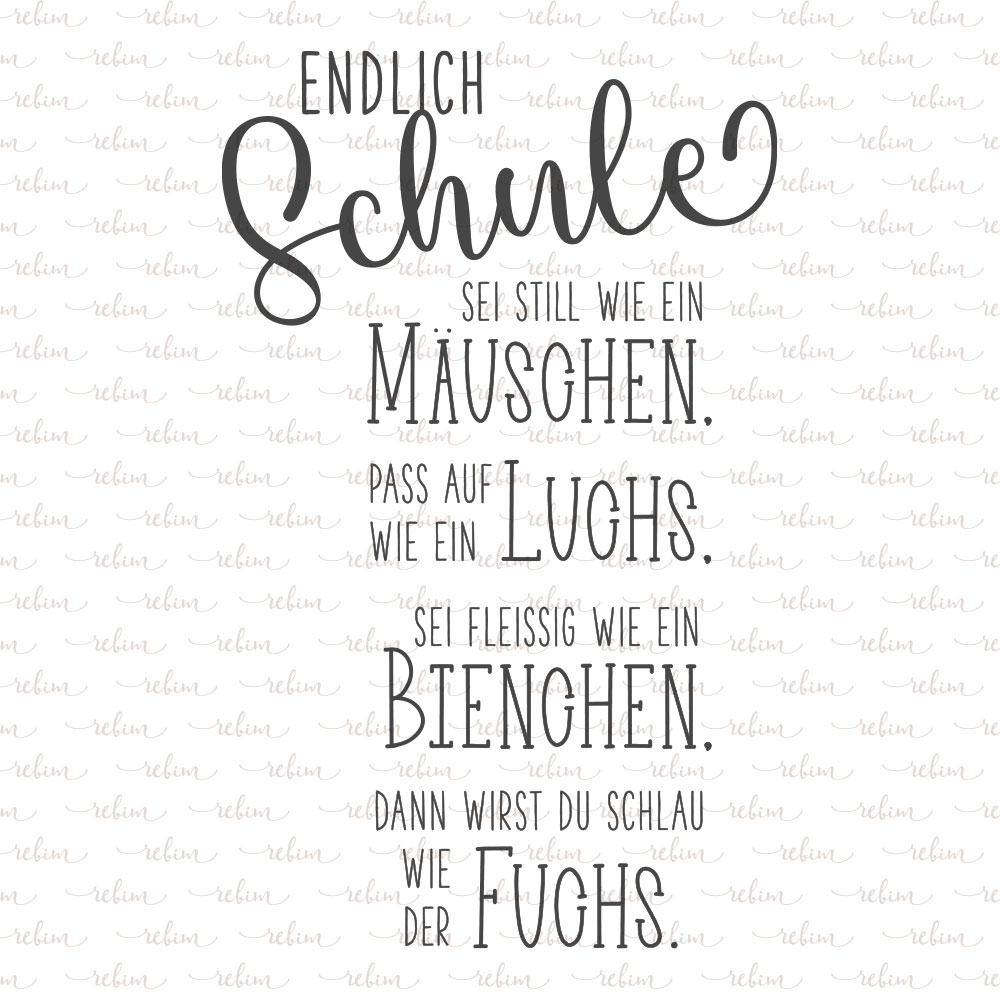 Stempel Endlich Schule…