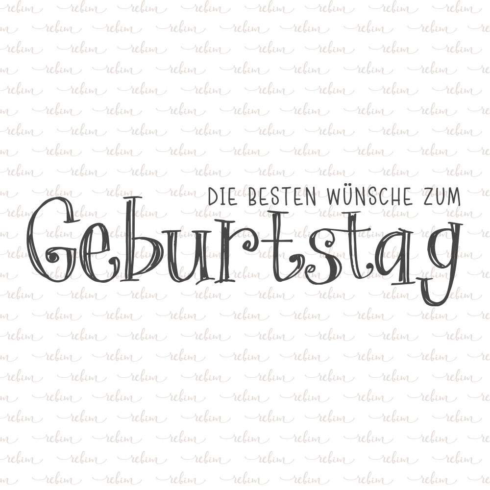 Stempel Die besten Wünsche zum Geburtstag